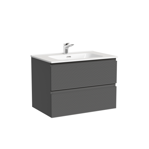 Тумба под раковину Sancos FOLK FL70GS 70х40 подвесная цвет серый